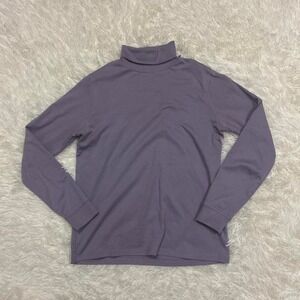 L.L.Bean preppy purple long sleeve turtleneck Size S
